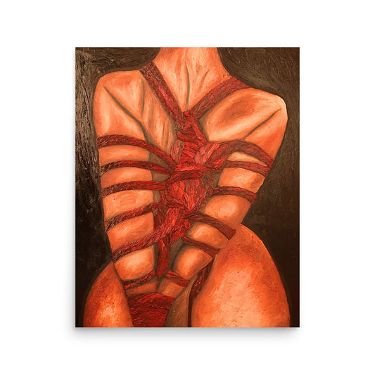 Japanese rope bondage art Shibari prints arm binder